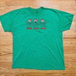 DISNEY Men's Size 2XL T-Shirt Pixar Toy Story Green Alien Christmas Oooh